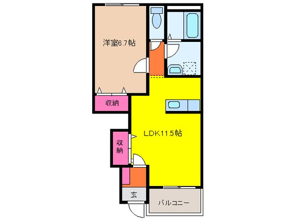 津島駅 徒歩23分 1階の物件間取画像